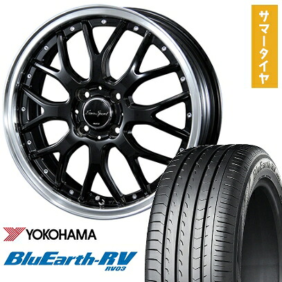 【取付対象】215/60R17 夏タイヤ ホイール4本セット YOKOHAMA ブルーアース RV-03 (5/114車用) BLEST ユーロスポーツ タイプ815 17インチ【送料無料】