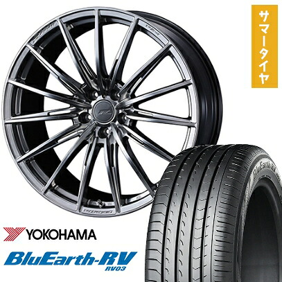 【取付対象】225/50R18 夏タイヤ ホイール4本セット YOKOHAMA ブルーアース RV-03 (5/114車用) WEDS F-ZERO FZ-4 18インチ【送料無料】 161,500円