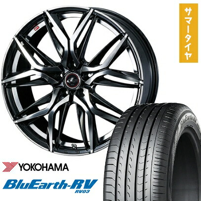 【取付対象】225/50R18 夏タイヤ ホイール4本セット YOKOHAMA ブルーアース RV-03 (5/114車用) WEDS レオニス LM 18インチ【送料無料】 104,350円