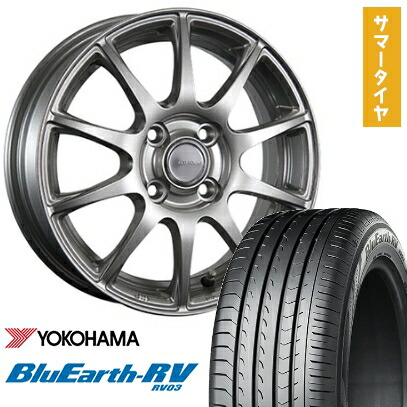 【取付対象】205/65R15 夏タイヤ ホイール４本セット (5/114車用) YOKOHAMA ブルーアース RV-03 ブリヂストン エコフォルム SE-23 15インチ【送料無料】