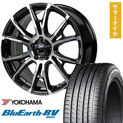 【取付対象】225/60R18 夏タイヤ ホイール４本セット (5/114車用) YOKOHAMA ブルーアース RV-03 MONZA HI-BLOCK シュタッド 18インチ【送料無料】｜アークタイヤ 店