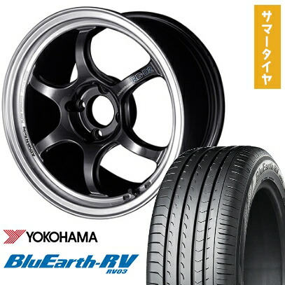 【取付対象】185/65R15 夏タイヤ ホイール4本セット YOKOHAMA ブルーアース RV-03 (4/100車用) YOKOHAMA アドバンレーシング RG-DII 15インチ【送料無料】|アークタイヤ 店