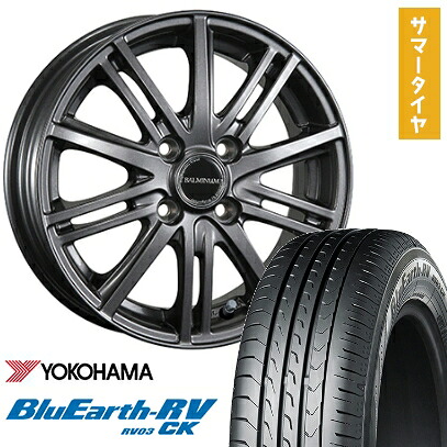 【取付対象】185/70R14 夏タイヤ ホイール4本セット YOKOHAMA ブルーアース RV-03CK (4/100車用) BRIDGESTONE バルミナ BR10 14インチ【送料無料】 51,180円
