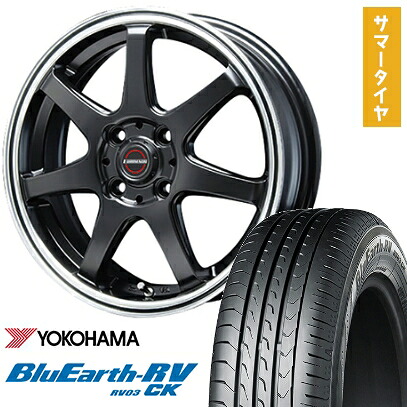 【取付対象】175/55R15 夏タイヤ ホイール4本セット YOKOHAMA ブルーアース RV-03CK (4/100車用) BLEST ユーロマジック タイプS-07 15インチ【送料無料】