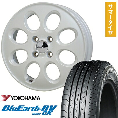 【取付対象】155/65R14 夏タイヤ ホイール4本セット N-BOX タントカスタム ワゴンR YOKOHAMA ブルーアース RV-03CK HOT STUFF ララパーム オーバル 14インチ【送料無料】｜アークタイヤ 店