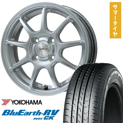 【取付対象】165/55R15 夏タイヤ ホイール4本セット N-BOX タントカスタム ワゴンR YOKOHAMA ブルーアース RV-03CK LEHRMEISTER LMスポーツLM-QR ハイパーシルバー 15インチ【送料無料】