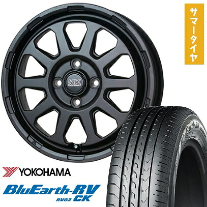 【取付対象】165/60R15 夏タイヤ ホイール4本セット YOKOHAMA ブルーアース RV-03CK (軽自動車用) HOT STUFF マッドクロス レンジャー 15インチ【送料無料】