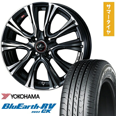 【取付対象】175/65R15 夏タイヤ ホイール4本セット YOKOHAMA ブルーアース RV-03CK (4/100車用) WEDS レオニス VR 15インチ【送料無料】