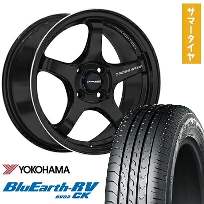 【取付対象】165/60R14 夏タイヤ ホイール４本セット 軽自動車用（エブリイワゴン） YOKOHAMA ブルーアース RV-03CK ホットスタッフ クロススピード ハイパーエディションCR5 14インチ【送料無料】