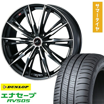【取付対象】205/55R16 夏タイヤ ホイール4本セット DUNLOP エナセーブ RV505 (5/114車用) WEDS レオニス GX 16インチ【送料無料】 83,875円
