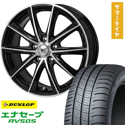 【取付対象】195/60R16 夏タイヤ ホイール4本セット DUNLOP エナセーブ RV505 (5/114車用) MONZA JPスタイル MJ01 16インチ【送料無料】