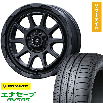 【取付対象】215/65R16 夏タイヤ ホイール4本セット DUNLOP エナセーブ RV505 (5/114車用) MZ SPEED ジュノウ エムエム 16インチ【送料無料】