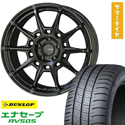 【取付対象】225/50R18 夏タイヤ ホイール4本セット DUNLOP エナセーブ RV505 (5/114車用) KYOHO ガレルナ レフィーノ 18インチ【送料無料】