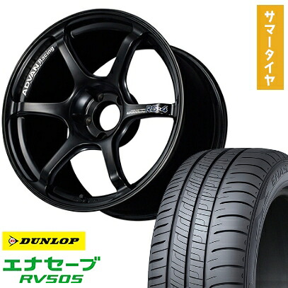【取付対象】215/50R17 夏タイヤ ホイール4本セット DUNLOP エナセーブ RV505 (5/114車用) YOKOHAMA アドバンレーシング RG4 17インチ【送料無料】