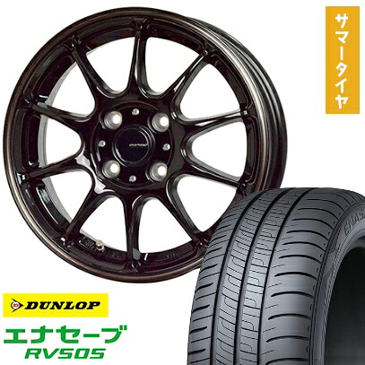 【取付対象】175/55R15 夏タイヤ ホイール4本セット DUNLOP エナセーブ RV505 (4/100車用) HOT STUFF ジースピード P-07 15インチ【送料無料】｜アークタイヤ 店