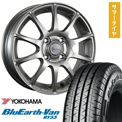 【取付対象】 145/80R12 夏タイヤ ホイール4本セット YOKOHAMA ブルーアース Van RY55 80/78N (軽自動車用) ブリヂストン エコフォルム SE-23 12インチ【送料無料】 44,820円
