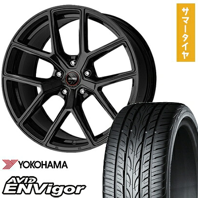 【取付対象】245/40R19 夏タイヤ ホイール4本セット YOKOHAMA エイビッド エンビガーS321 (5/114車用) MOMO RF-01 19インチ【送料無料】