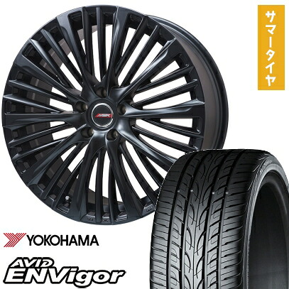 【取付対象】245/35R21 夏タイヤ ホイール4本セット YOKOHAMA エイビッド エンビガーS321 (5/114車用) PREMIX MER-X(マットブラック) 21インチ【送料無料】|アークタイヤ 店