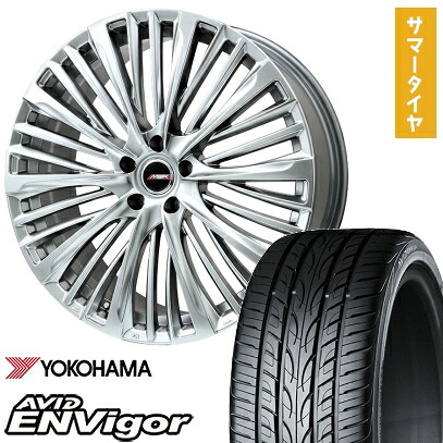【取付対象】225/45R19 夏タイヤ ホイール4本セット YOKOHAMA エイビッド エンビガーS321 (5/114車用) PREMIX MER-X(ハイパーシルバー) 19インチ【送料無料】