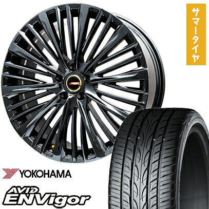 【取付対象】245/35R21 夏タイヤ ホイール4本セット YOKOHAMA エイビッド エンビガーS321 (5/114車用) PREMIX MER-X(BMC) 21インチ【送料無料】