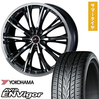 【取付対象】225/40R19 夏タイヤ ホイール4本セット YOKOHAMA エイビッド エンビガーS321 (5/114車用) WEDS レオニス RT 19インチ【送料無料】