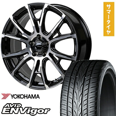 【取付対象】225/55R18 夏タイヤ ホイール4本セット (5/114車用) YOKOHAMA エイビッド エンビガーS321 MONZA HI-BLOCK シュタッド 18インチ【送料無料】|アークタイヤ 店