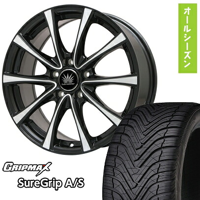 【取付対象】225/55R18 オールシーズンタイヤ ホイール4本セット GRIPMAX シュアグリップ オールシーズン(限定) (5/114車用) PREMIX アマルフィV Jr 18インチ【送料無料】|アークタイヤ 店