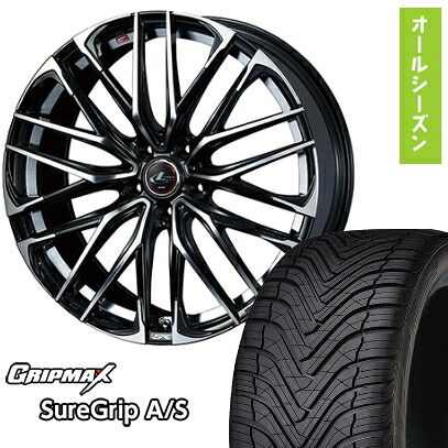 【取付対象】225/55R19 オールシーズンタイヤ ホイール4本セット GRIPMAX シュアグリップ オールシーズン(限定) (5/114車用) WEDS レオニス SK 19インチ【送料無料】