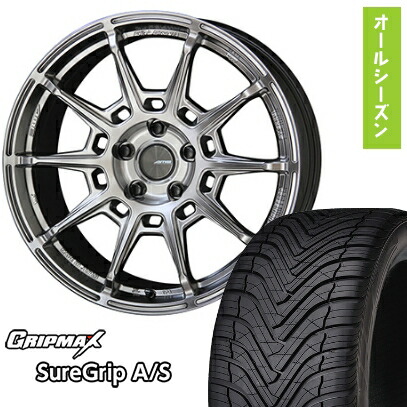 【取付対象】225/45R18 オールシーズンタイヤ ホイール4本セット GRIPMAX シュアグリップ オールシーズン(限定) (5/114車用) KYOHO ガレルナ レフィーノ 18インチ【送料無料】