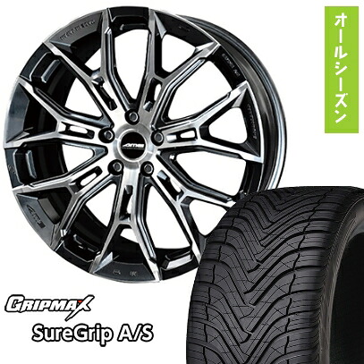 【新品国産5穴114.3車】 オールシーズンタイヤ ホイール4本セット 245/40R20 グリップマックス シュアグリップ オールシーズン(限定) 共豊 ガレルナ フィヌラ 20インチ(送料無料)