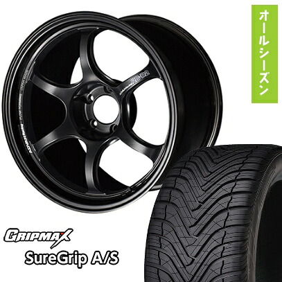【取付対象】225/45R18 オールシーズンタイヤ ホイール4本セット GRIPMAX シュアグリップ オールシーズン(限定) (5/114車用) YOKOHAMA アドバンレーシング RG-DII 18インチ【送料無料】
