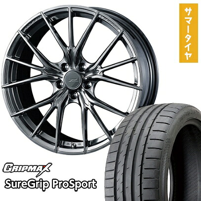 【取付対象】225/40R18 夏タイヤ ホイール4本セット GRIPMAX シュアグリップ PRO SPORTS BSW（限定） (5/114車用) WEDS F-ZERO FZ-1 18インチ【送料無料】