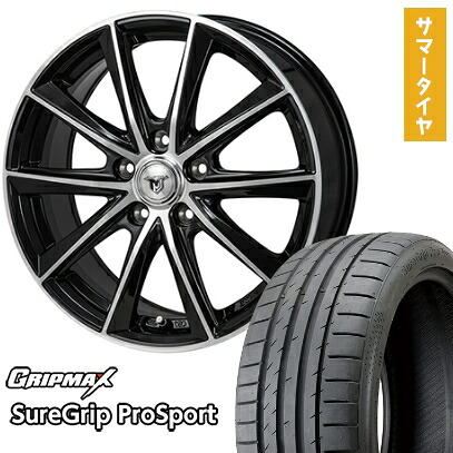 【取付対象】225/45R18 夏タイヤ ホイール4本セット GRIPMAX シュアグリップ PRO SPORTS BSW（限定） (5/114車用) MONZA JPスタイル MJ01 18インチ【送料無料】｜アークタイヤ 店