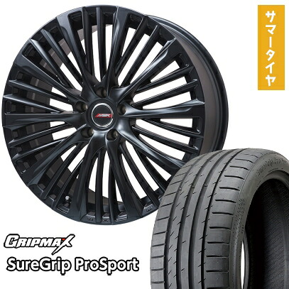 【取付対象】245/35R21 夏タイヤ ホイール4本セット GRIPMAX シュアグリップ PRO SPORTS BSW（限定） (5/114車用) PREMIX MER-X(マットブラック) 21インチ【送料無料】