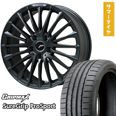 【新品】レクサスNX 2021/11- 夏タイヤ ホイール4本セット 235/50R20 グリップマックス シュアグリップ PRO SPORTS BSW（限定） レアマイスター LF-FORCE マットブラック(R14ボルト) 20インチ(送料無料) 109,945円