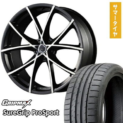【取付対象】215/45R18 夏タイヤ ホイール4本セット GRIPMAX シュアグリップ PRO SPORTS BSW(限定) (5/114車用) MZ SPEED ジュリア フルスロットル 18インチ【送料無料】|アークタイヤ 店