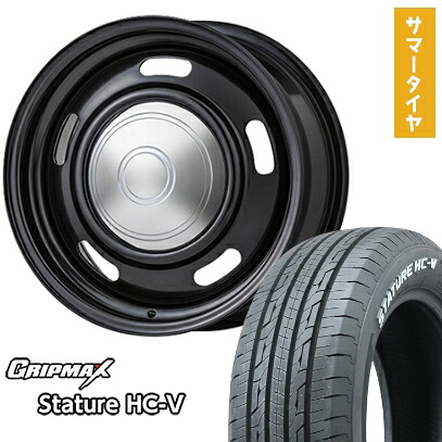 【取付対象】215/65R16 夏タイヤ ホイール4本セット ハイエース200系 GRIPMAX スタチャー HC-V RWL 109/107S（限定） COLIN オールドカントリー 16インチ【送料無料】