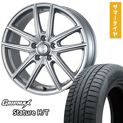 【取付対象】225/65R17 夏タイヤ ホイール4本セット GRIPMAX スタチャー H/T BSW（限定） (5/114車用) BRIDGESTONE エコフォルム SE-20 17インチ【送料無料】