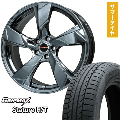 【取付対象】235/55R19 夏タイヤ ホイール4本セット GRIPMAX スタチャー H/T BSW（限定） (5/114車用) PREMIX ヴェランV(BMC) 19インチ【送料無料】