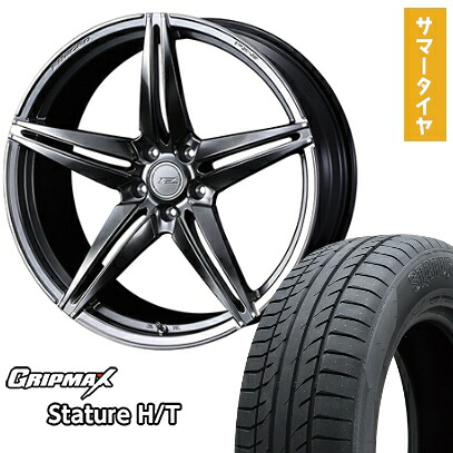 【取付対象】225/60R18 夏タイヤ ホイール4本セット GRIPMAX スタチャー H/T BSW（限定） (5/114車用) WEDS F-ZERO FZ-3 18インチ【送料無料】