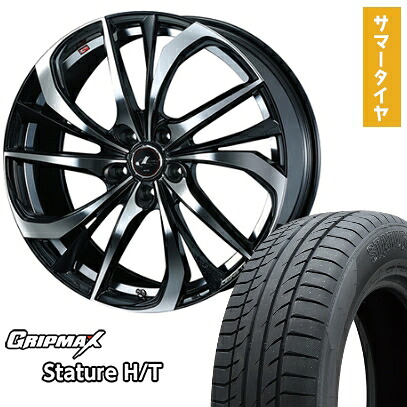 【取付対象】225/60R18 夏タイヤ ホイール4本セット GRIPMAX スタチャー H/T BSW(限定) (5/114車用) WEDS レオニス TE 18インチ【送料無料】