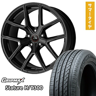 【取付対象】235/55R19 夏タイヤ ホイール4本セット GRIPMAX スタチャー H/T300 BSW（限定） (5/114車用) MOMO RF-01 19インチ【送料無料】｜アークタイヤ 店