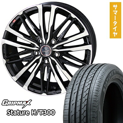 【取付対象】225/60R18 夏タイヤ ホイール4本セット GRIPMAX スタチャー H/T300 BSW（限定） (5/114車用) KYOHO スマック クレスト 18インチ【送料無料】