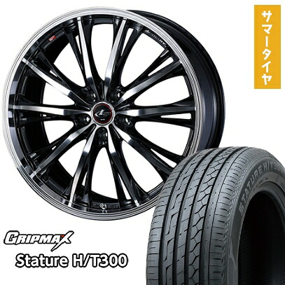 【取付対象】235/55R18 夏タイヤ ホイール4本セット GRIPMAX スタチャー H/T300 BSW(限定) (5/114車用) WEDS レオニス RT 18インチ【送料無料】