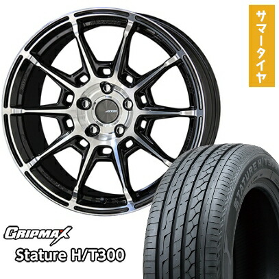 【取付対象】225/55R18 夏タイヤ ホイール4本セット GRIPMAX スタチャー H/T300 BSW（限定） (5/114車用) KYOHO ガレルナ レフィーノ 18インチ【送料無料】