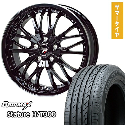 【取付対象】225/60R18 夏タイヤ ホイール４本セット (5/114車用) GRIPMAX スタチャー H/T300 BSW（限定） ホットスタッフ プレシャス HM-3 18インチ【送料無料】｜アークタイヤ 店