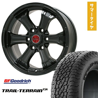 【取付対象】285/60R18 夏タイヤ ホイール4本セット BFグッドリッチ トレールテレーンT/A ORBL (6/139車用) BIGWAY B-MUD K(マットブラック) トヨタ車専用 18インチ【送料無料】