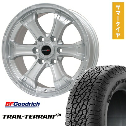 【取付対象】285/60R18 夏タイヤ ホイール4本セット BFグッドリッチ トレールテレーンT/A ORBL (6/139車用) BIGWAY B-MUD K(シルバー) トヨタ車専用 18インチ【送料無料】