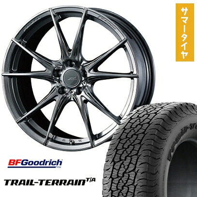 【取付対象】225/60R18 夏タイヤ ホイール4本セット BFグッドリッチ トレールテレーンT/A ORBL (5/114車用) WEDS F-ZERO FZ-2 18インチ【送料無料】