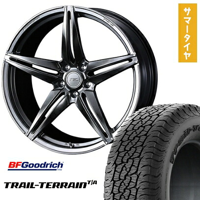 【取付対象】225/60R18 夏タイヤ ホイール4本セット BFグッドリッチ トレールテレーンT/A ORBL (5/114車用) WEDS F-ZERO FZ-3 18インチ【送料無料】